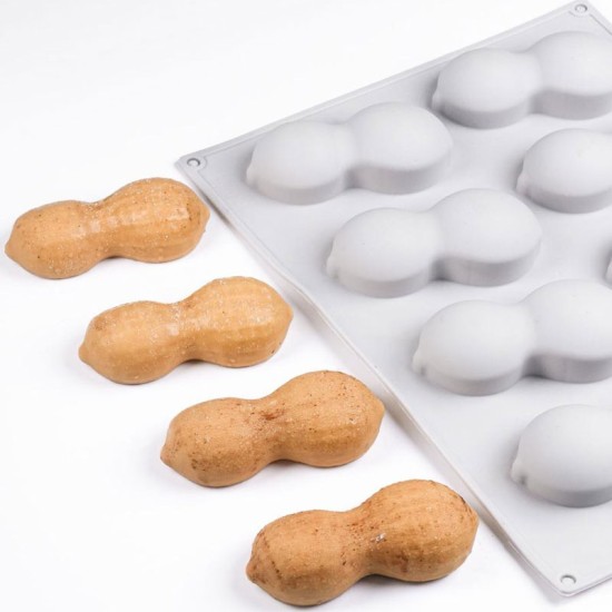 Silikonform Erdnuss – Backform für kreative Desserts & Schokolade - zs09 -