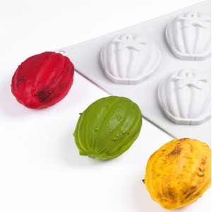 Silikonform Kakaobohnen - perfekt für feine Desserts & Schokolade