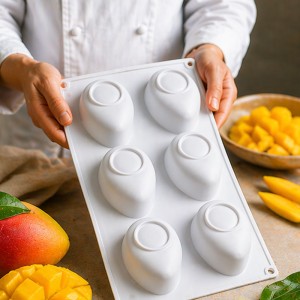 Silikonform Mango - perfekt für feine Desserts & Schokolade