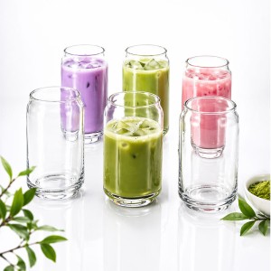 Matcha Glas 400 ml – Elegantes Trinkglas modern & stilvoll | ideal für Matcha | Kaffee & Getränke 6 stk.