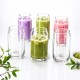 Matcha Glas 400 ml – Elegantes Trinkglas modern & stilvoll | ideal für Matcha | Kaffee & Getränke 6 stk. -  -