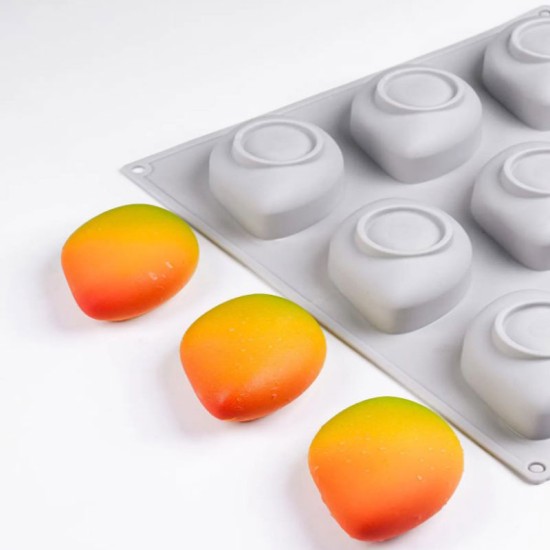 Silikonform Mango - perfekt für feine Desserts & Schokolade - ZS03 -