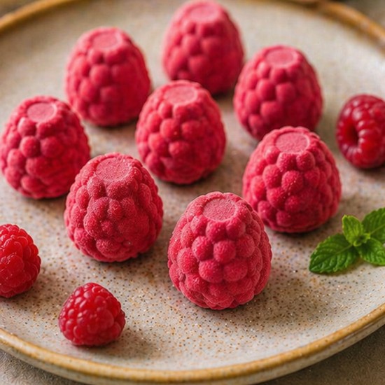 Mini Himbeere Silikonform – 16 Fach | Für kreative Desserts & Pralinen - 1ZS014 -