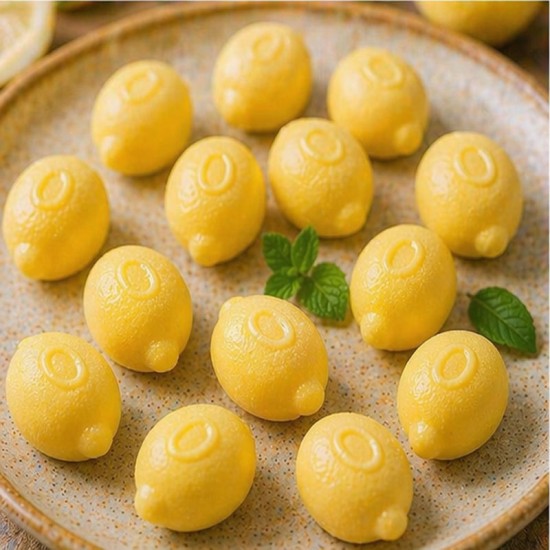 Mini Zitrone Silikonform – 20 Fach | Für kreative Desserts & Pralinen - 1ZS015 -