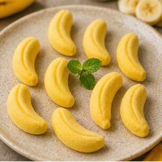 Mini Banane Silikonform – 15 Fach | Für kreative Desserts & Pralinen - 1ZS011 -