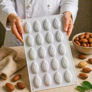 Mini Mandeln Silikonform – 20 Fach | Für kreative Desserts & Pralinen