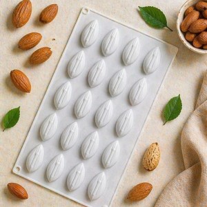 Mini Mandeln Silikonform – 20 Fach | Für kreative Desserts & Pralinen