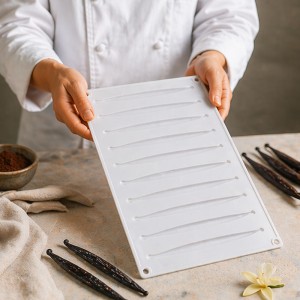 Silikonform Vanilleschote - perfekt für feine Desserts & Schokolade