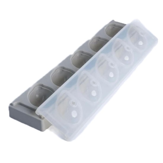 Silikonform Zitrone mit Deckel - perfekt für feine Desserts & Schokolade - ZS02 -