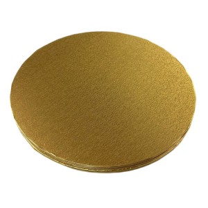 3mm Hochwertiges Tortenplatte mit Goldener Beschichtung / Paper Cake Board 26 cm 5 Stück