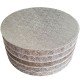 3cm Cake Board | Tortenunterlage Rund | Cake Drum | Karton Pappe | Kuchenplatte | Tortenplatte für Torten und Kuchen Silber 30 cm - KN217 - Mytortenland