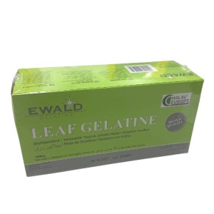 HALAL Rinder Gelatine | Blattgelatine 1Kg Silber ( EWALD )