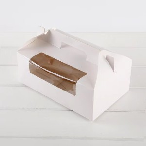 Cupcake Box Pencereli / Muffin Box / Cup Cake Box 6 ' lı