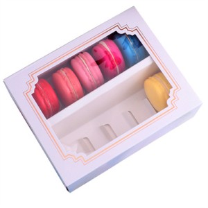 Makaron Box / Macaron Kutusu Büyük 10 Adet