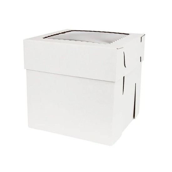 XXL Verkürzbare Tortenkarton / Tortenbox mit Sichtfenster 50x50x50cm - CP50 - Mytortenland