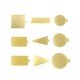 Yuvarlak Adet Pasta / Bambu Altlığı Altın Renkte 100 adet - RMB90 - Mytortenland