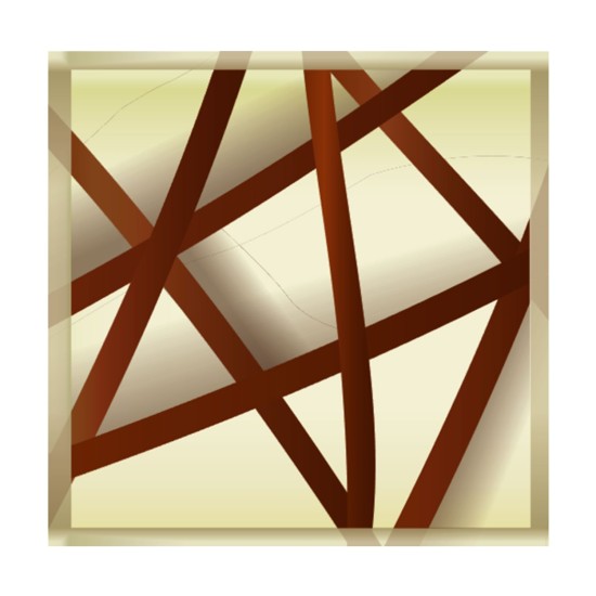 Schokoladenaufleger Quadratisch Muster1 288 Stück - ks-001 - Vitray