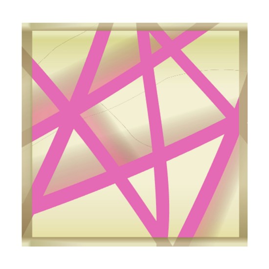 Schokoladenaufleger Quadratisch Pink gemustert 288 Stück - ks-0016 - Vitray