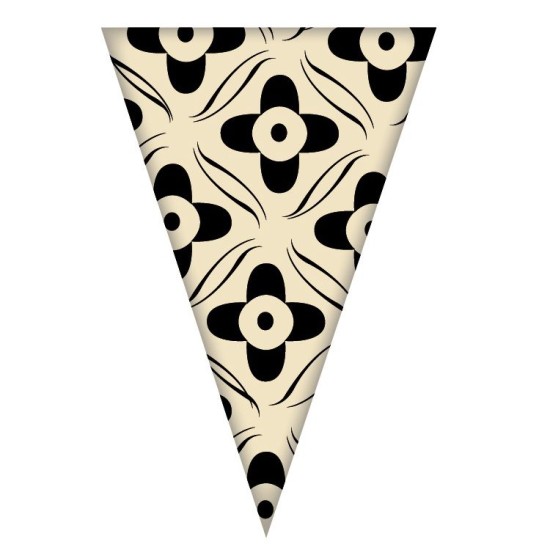 Schokoladenaufleger weißer Dreieck mit Muster 384 Stück - Us-017 - Vitray