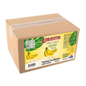 Gebäckbrösel - pailleté feuilletine ( Crunchy ) 2,5 Kg  Banane