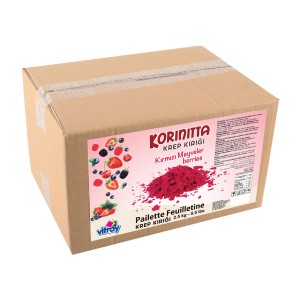 Gebäckbrösel - pailleté feuilletine ( Crunchy ) 2,5 Kg Beeren Mix