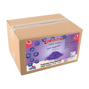 Gebäckbrösel - pailleté feuilletine ( Crunchy ) 2,5 Kg  Blueberry Mix 