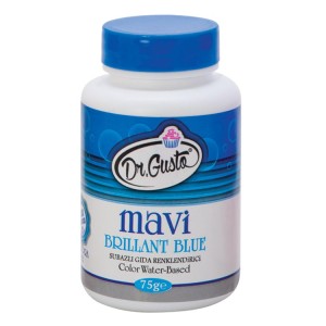 Dr Gusto Su Bazlı Toz Gıda Boyası Mavi 75g