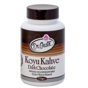 Dr Gusto Su Bazlı Toz Gıda Boyası Koyu Kahve 75g