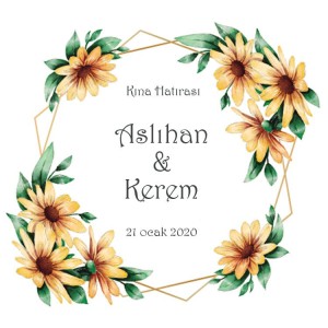 Thema Blumen Viereck ( Madlen & Box ) Selbst Sticker - Etiketten 