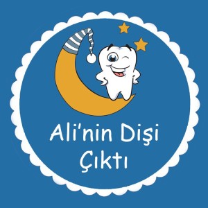 İlk Diş Partisi Kare Kendin Tasarla Sticker Etiket