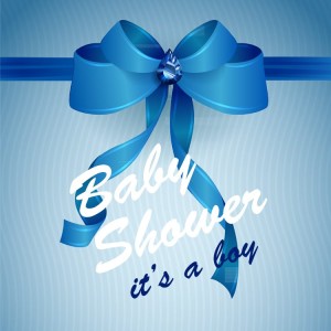 Baby Shower Viereck ( Madlen & Box ) Selbst Sticker - Etiketten 