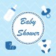 Baby Shower Viereck ( Madlen & Box ) Selbst Sticker - Etiketten - B012 - Mytortenland