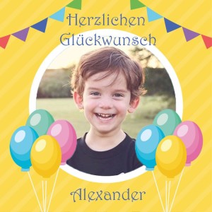 Geburtstage Viereck ( Madlen & Box ) Selbst Sticker - Etiketten 