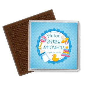 Baby Shower Viereck ( Madlen & Box ) Selbst Sticker - Etiketten 