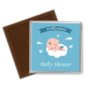 Baby Shower Viereck ( Madlen & Box ) Selbst Sticker - Etiketten 