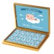 Baby Shower Viereck ( Madlen & Box ) Selbst Sticker - Etiketten - B002 - Mytortenland