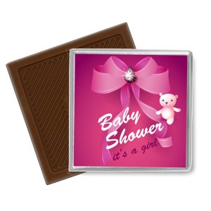 Baby Shower Viereck ( Madlen & Box ) Selbst Sticker - Etiketten 