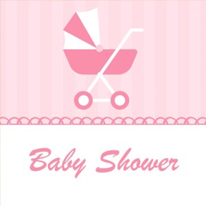 Baby Shower Viereck ( Madlen & Box ) Selbst Sticker - Etiketten 