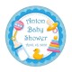 Baby Shower Runde Etiketten selbst gestalten und Drucken lassen - KVN016 - Mytortenland