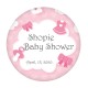 Baby Shower Temalı Yuvarlak Etiketinizi Kendiniz Tasarlayın - KVN017 - Mytortenland