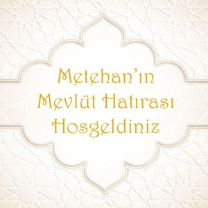 Mevlüt / Sünnet Temalı Kare Kendin Tasarla Sticker Etiket