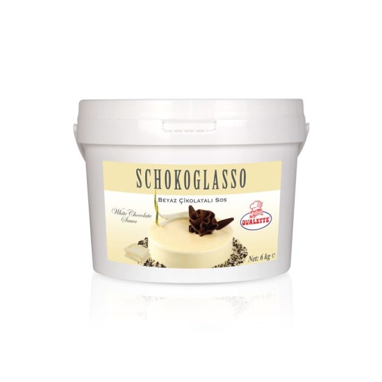 Schokoglasso Schokoladen Soße ( Weiß) 6 Kg - 005-563 - Katsan Gıda