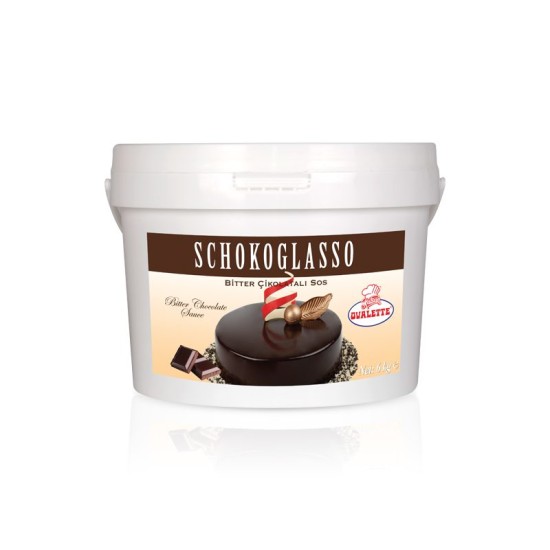 Schokoglasso Schokoladen Soße ( Zartbitter ) 6 Kg - 005-561 - Katsan Gıda