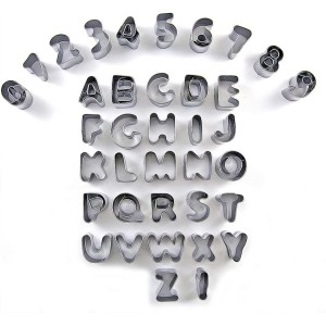 A-z und 1-9 Set  Buchstaben Ausstecher