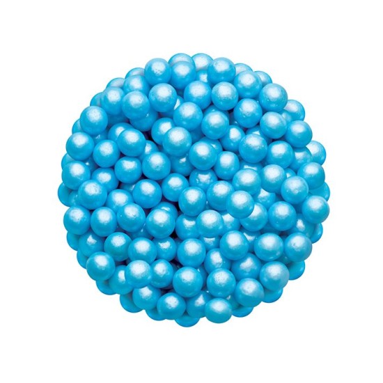 Zucker Deko-Perlen Blau 8 mm 45g - DG-1386 - Dr Gusto