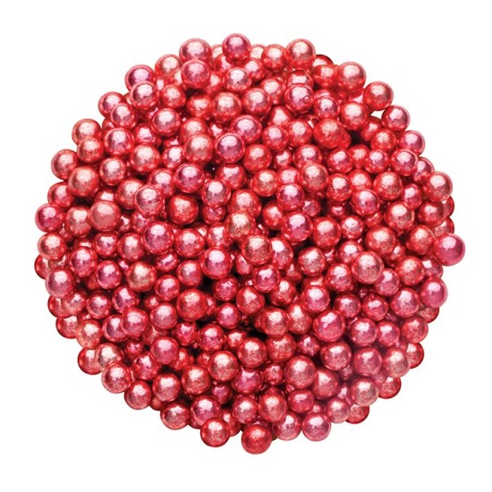 Zucker Deko-Perlen Rot 8 mm 45g - DG-8965 - Dr Gusto