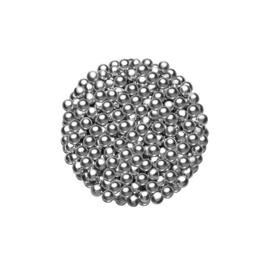 Zucker Deko-Perlen Silber 6 mm 45g - DG-No3 - Dr Gusto