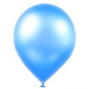 Metallic Blau Party Luft Ballon 10 Stück