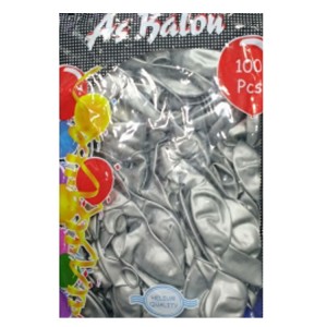 Grau Metallic Ballon 15 Stück