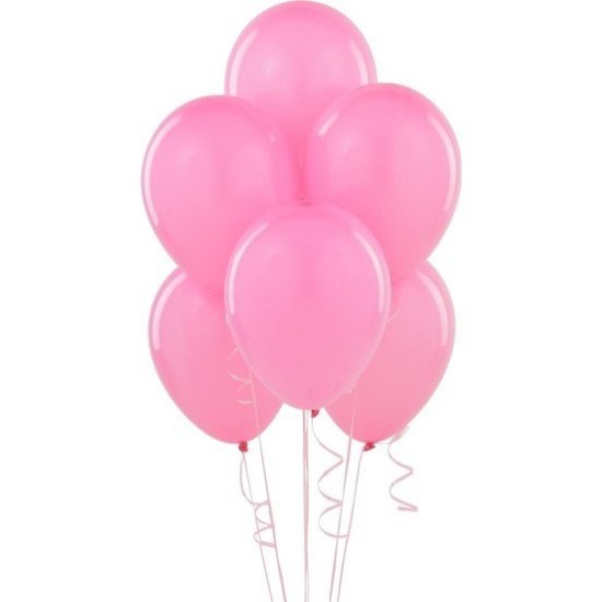 Pembe Metalik Balon 15 Adet - AS-002 -